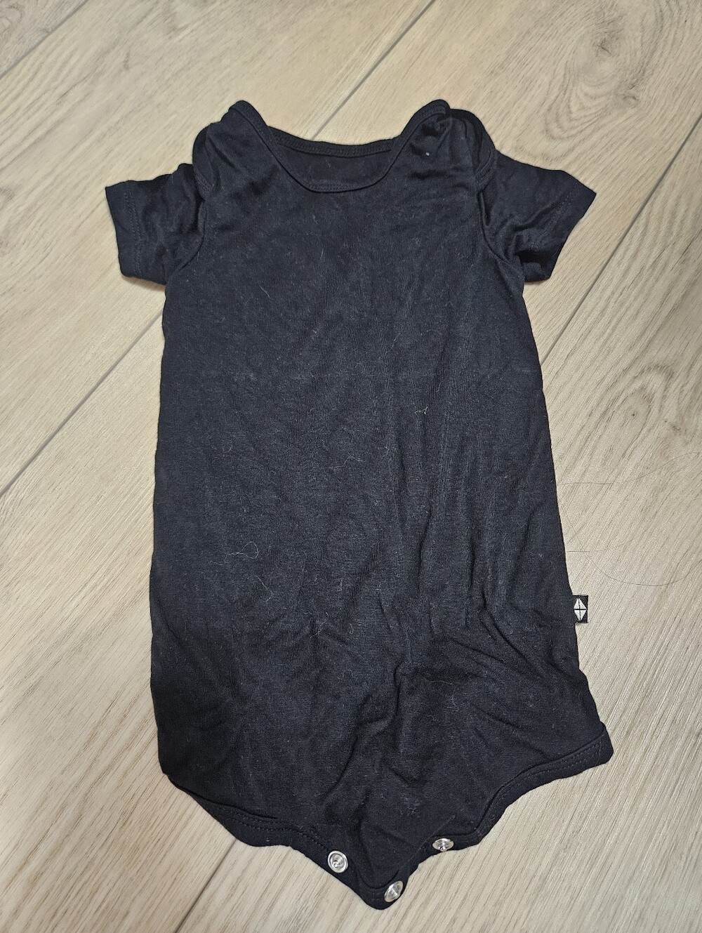 Kyte Baby Black Short Sleeved Onesie